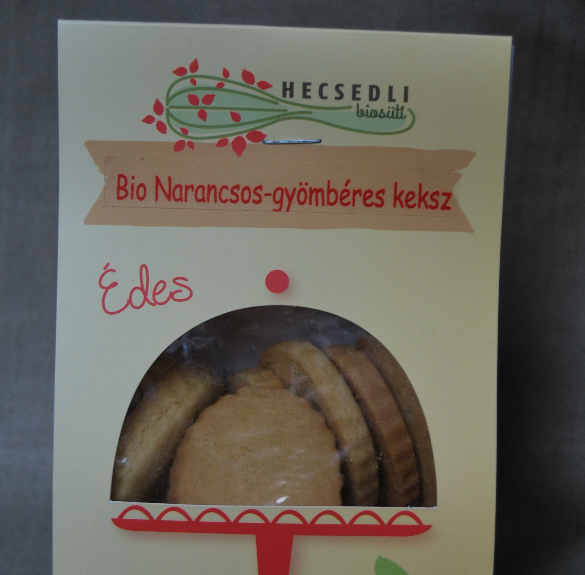 Bio narancsos-gyömbéres keksz  ( tejmentes) - 125 g