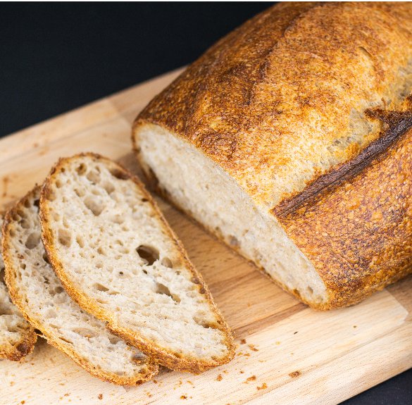 Félbarna természetes kovászos kenyér - 750 g