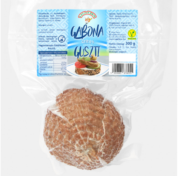 Gabona Guszti gabona húspótló - füstölt, magyaros ízesítésű - 200 g