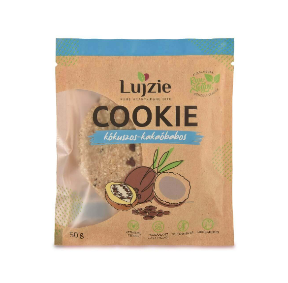 LUJZIE kókuszos-kakaóbabos cookie - 50 g