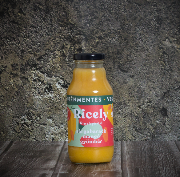 Ricely mangó-sárgabarack-gyömbér rizsalapú gyümölcsös ital - 330 ml