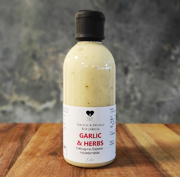 Garlic & Herbs zöldfűszeres fokhagymás szósz – 280 ml