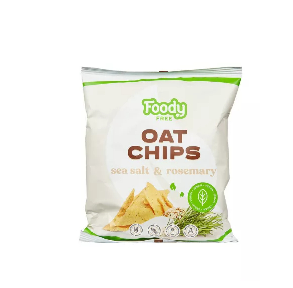 Foody Free gluténmentes zab chips tengeri sóval és rozmaringgal - 50 g