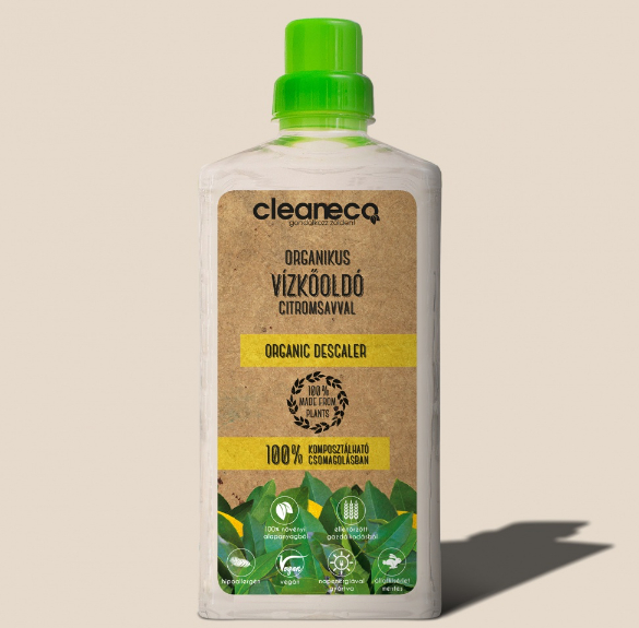 Cleaneco Organikus vízkőoldó citromsavval- újrahasznosított csomagolásban 0,5 liter