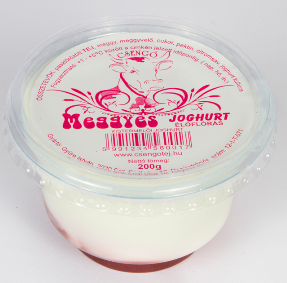 Poharas meggyes joghurt - 200 g